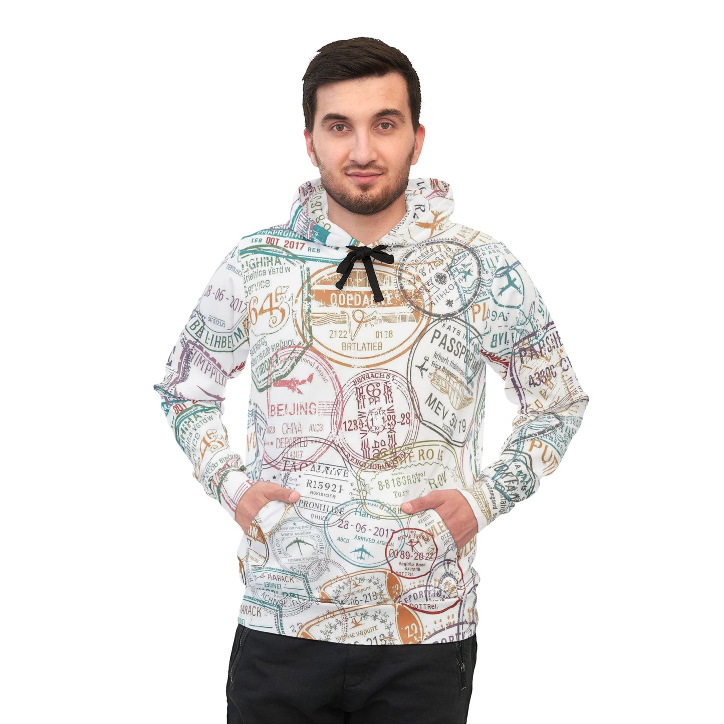 Passport Stamps Hoodie