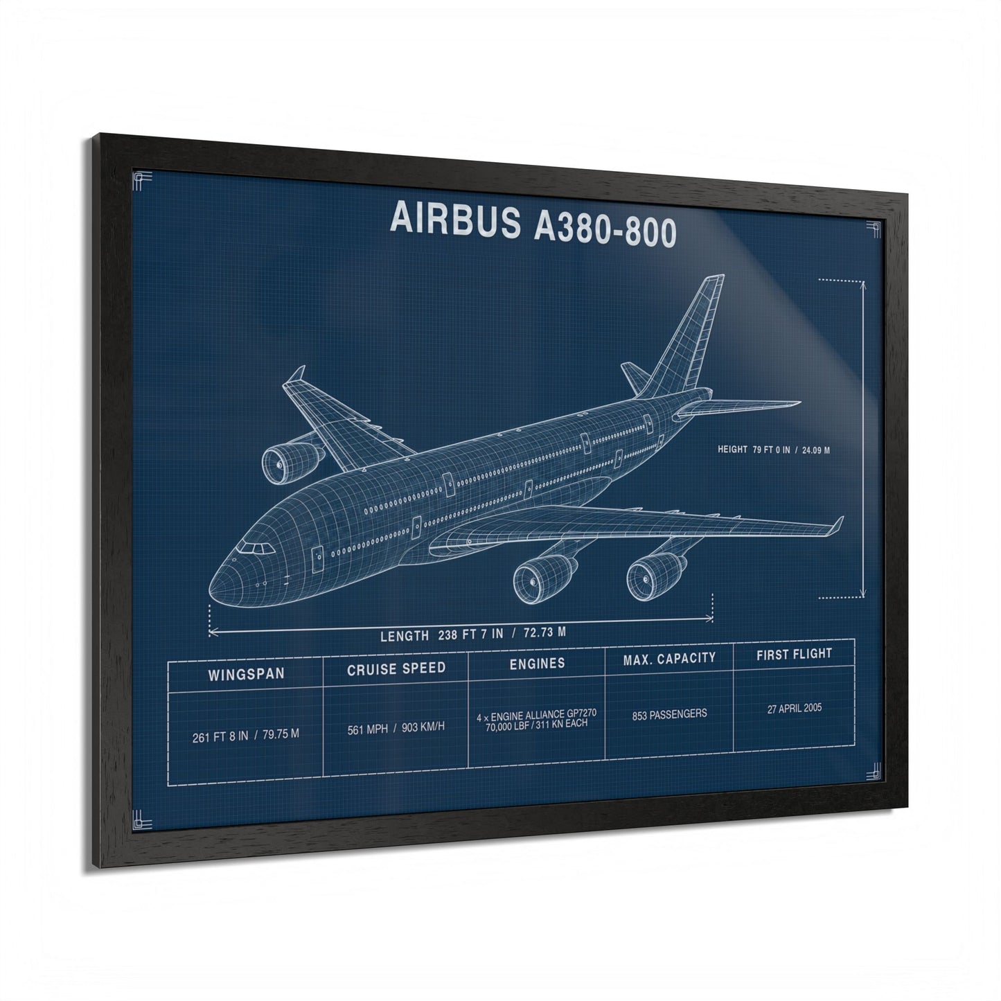 Airbus A380 Framed Poster